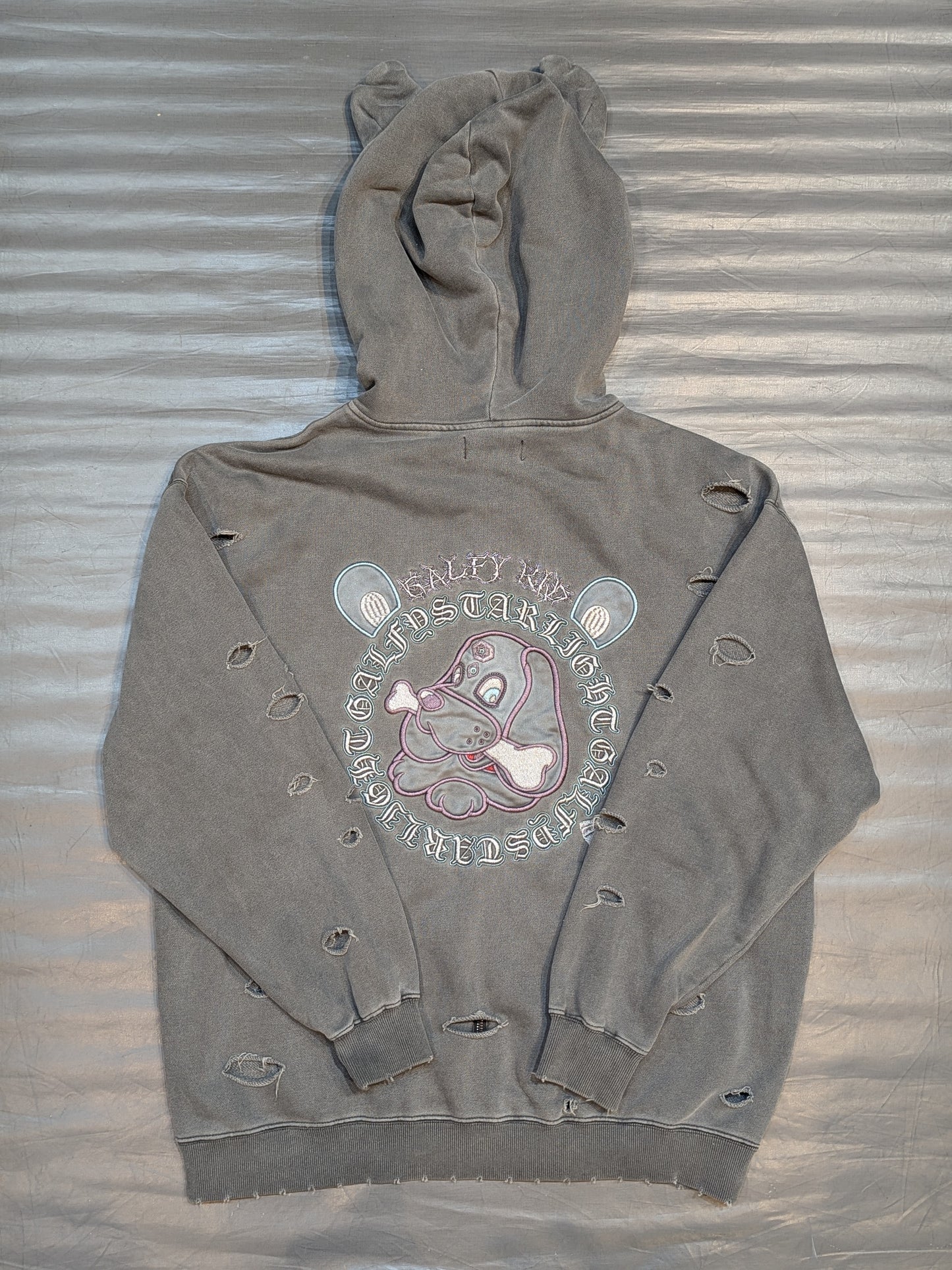 STARLIGHT KID ×GALFY Starlight Puppy hoodie  (Bitter)