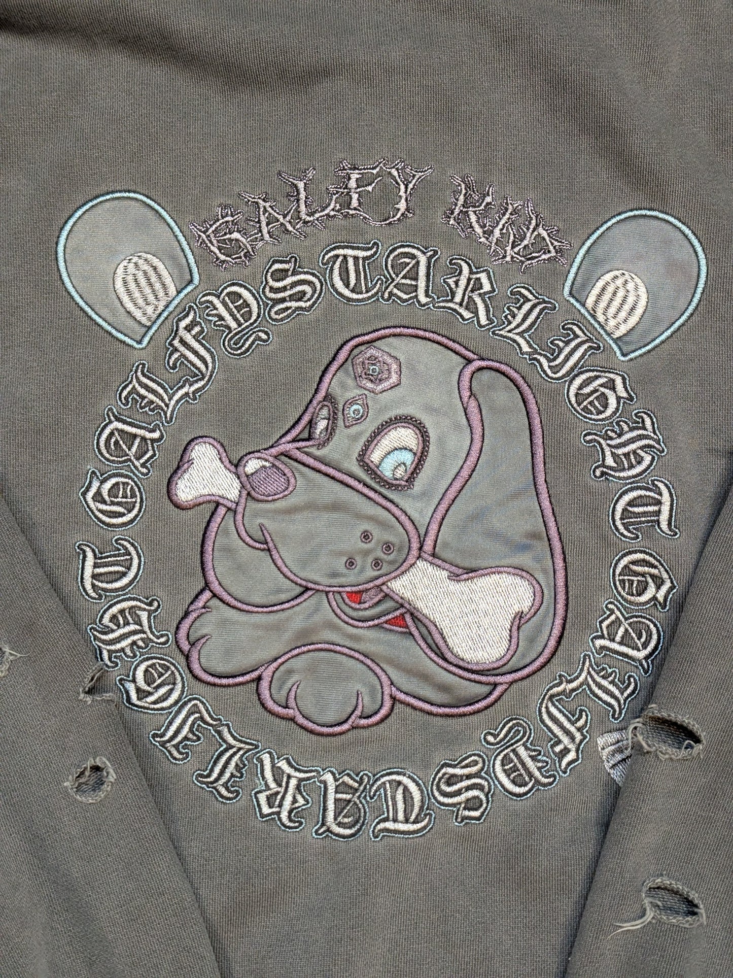 STARLIGHT KID ×GALFY Starlight Puppy hoodie  (Bitter)