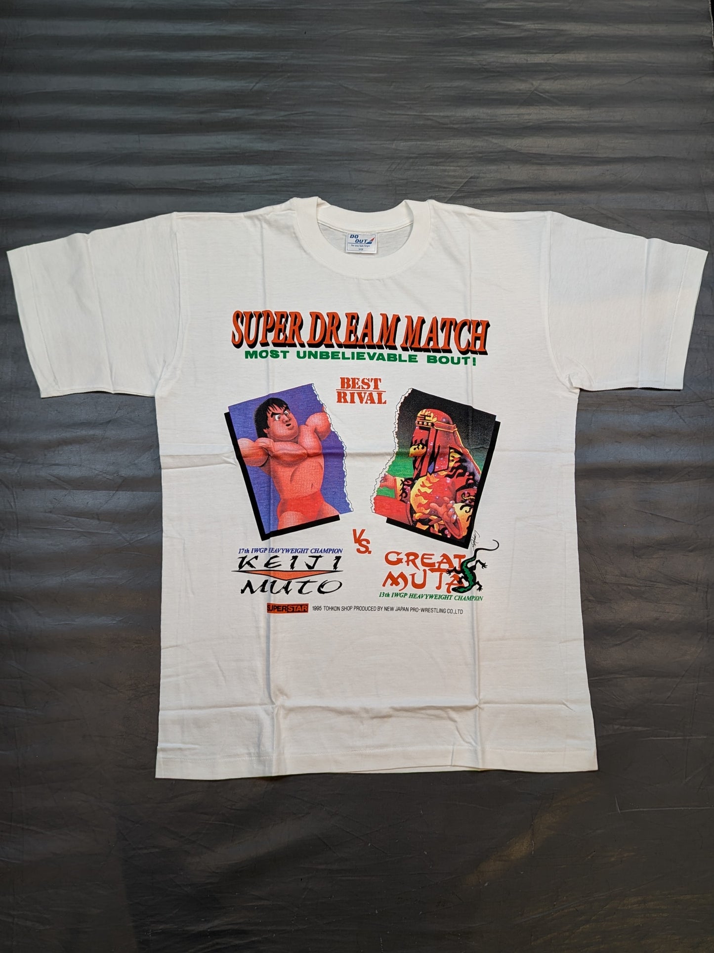 Muto Keiji vs. Great Muta "SUPER DREAM MATCH" Nagatoshi Sakai Illustration T-shirt