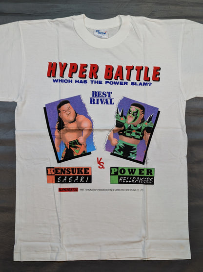 Kensuke Sasaki vs. Power Warrior "HYPER BATTLE" Nagatoshi Sakai Illustration T-shirt