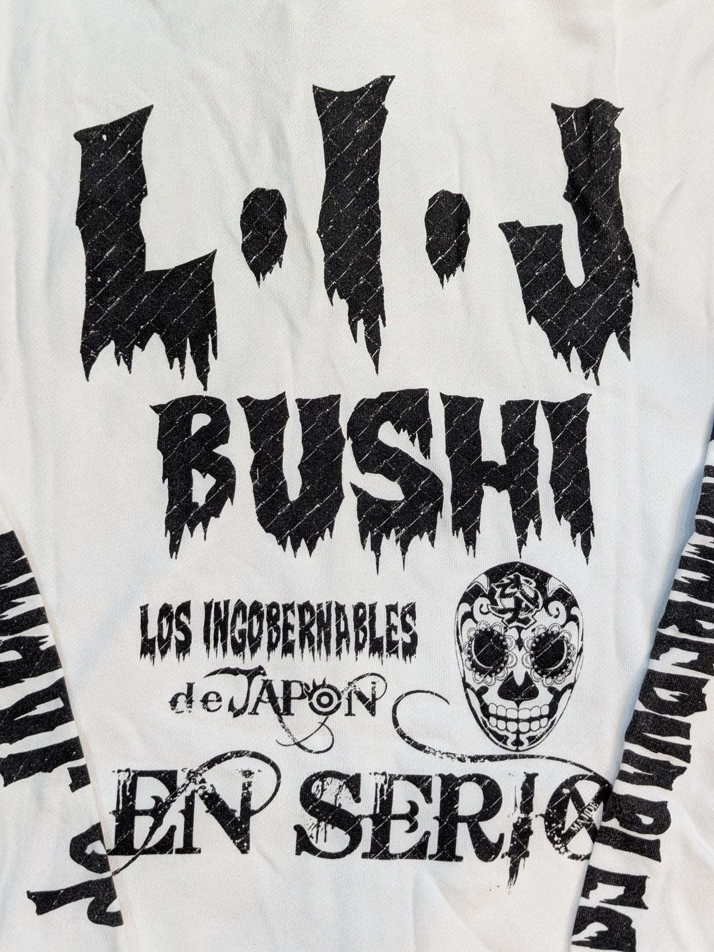 BUSHI×L･I･J「EN SERIO」パーカー(ホワイト)