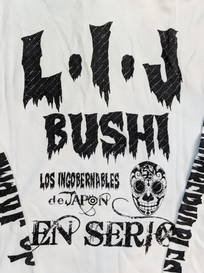 BUSHI×L･I･J「EN SERIO」パーカー(ホワイト)