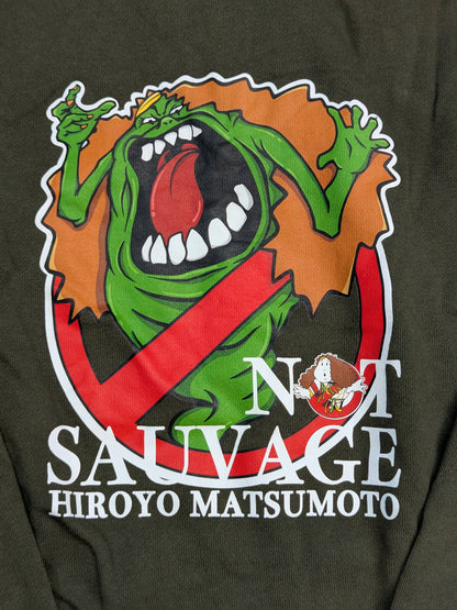 松本浩代「NOT SAUVAGE」プルオーバーパーカー(カーキ)