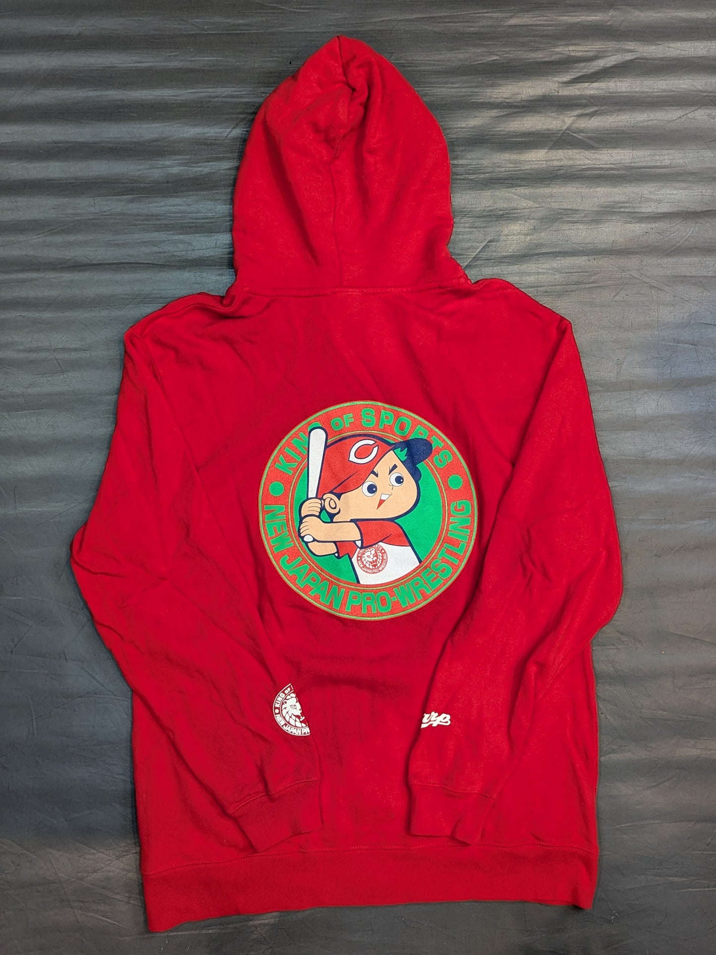 NJPW× Hiroshima Toyo Carp Collaboration Zip hoodie  (Red)