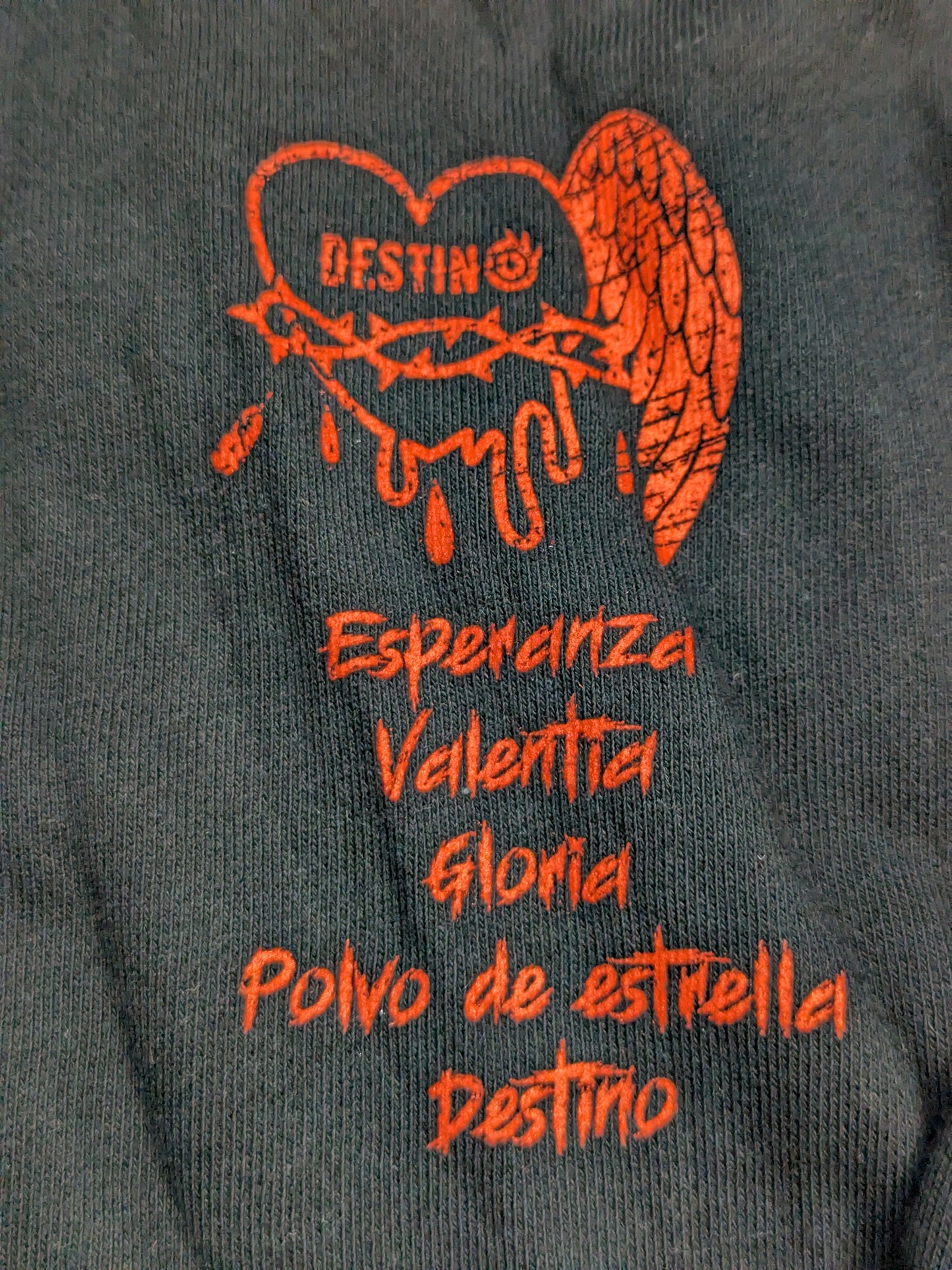 Tetsuya Naito "Eres mi Destino" Zip Hoodie  (Black)
