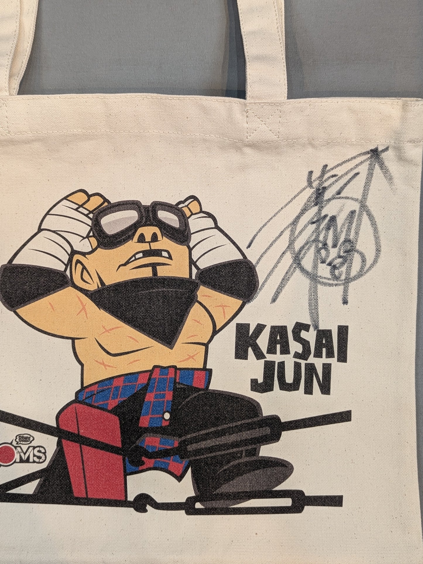 【hand signed autograph】 Jun Kasai  Illustrated Tote Bag