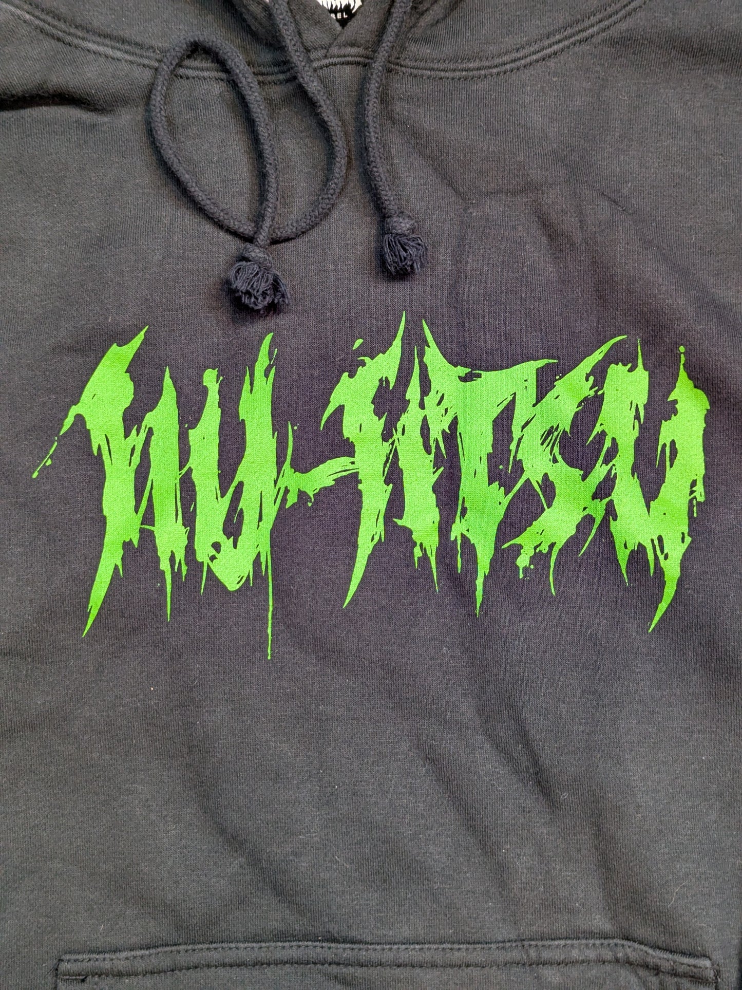MARRION 'Jiu-Jitsu' Pullover hoodie  (2) (Black×Green)
