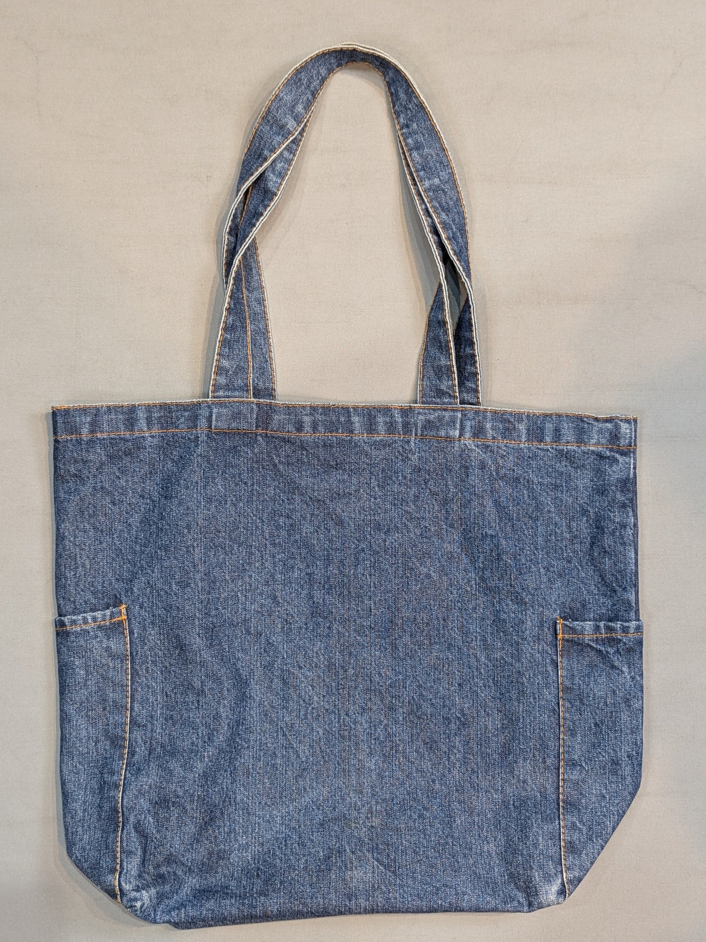 New Japan Pro Wrestling  Lion Mark  Denim Tote Bag