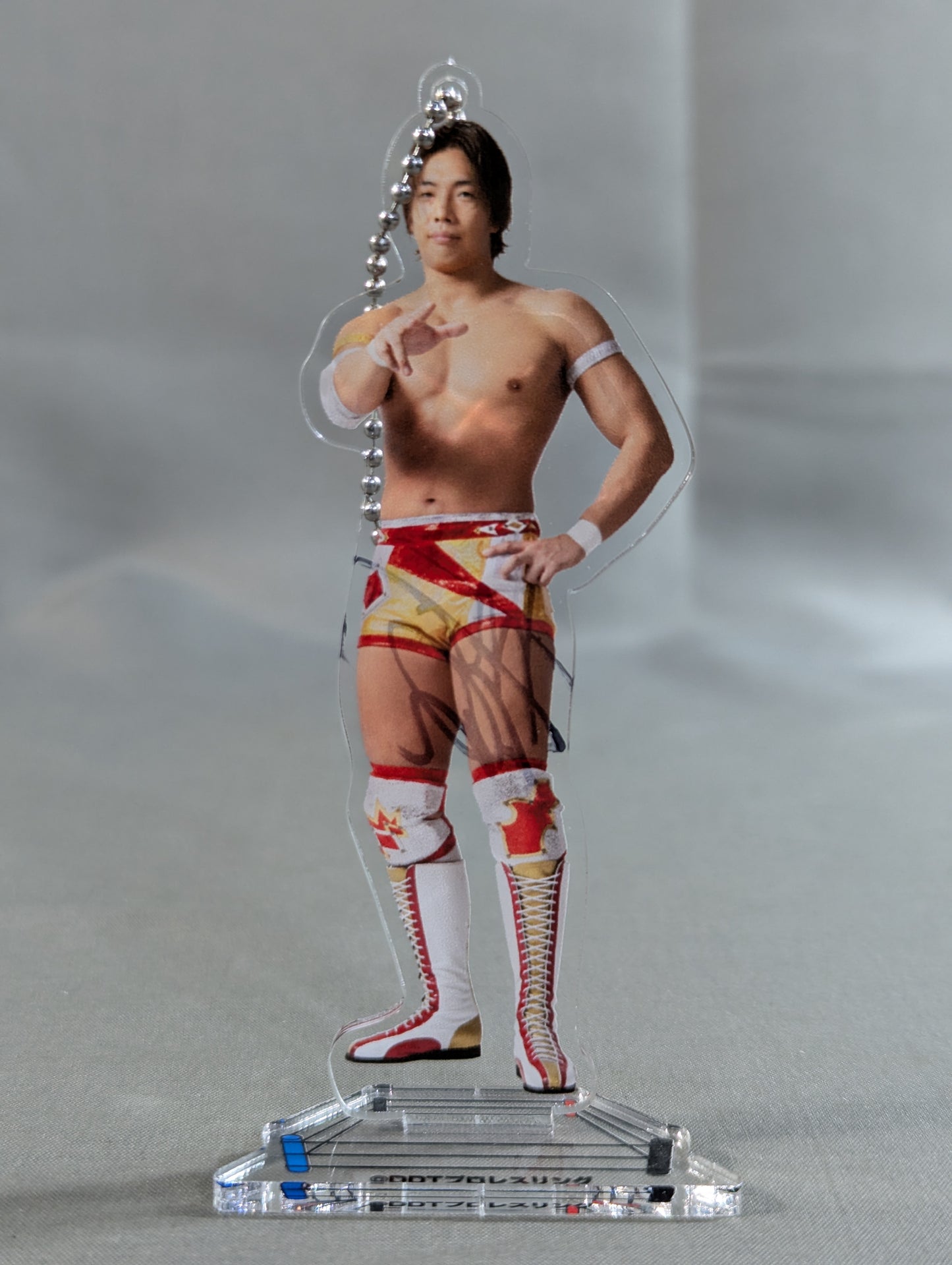 【直筆サイン入り】竹下幸之介 DDT アクリルスタンドキーホルダー