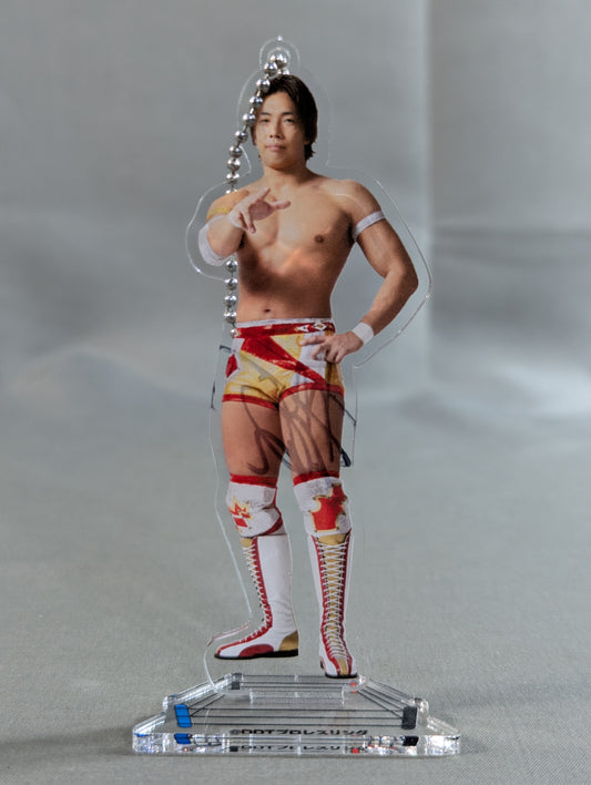 【直筆サイン入り】竹下幸之介 DDT アクリルスタンドキーホルダー