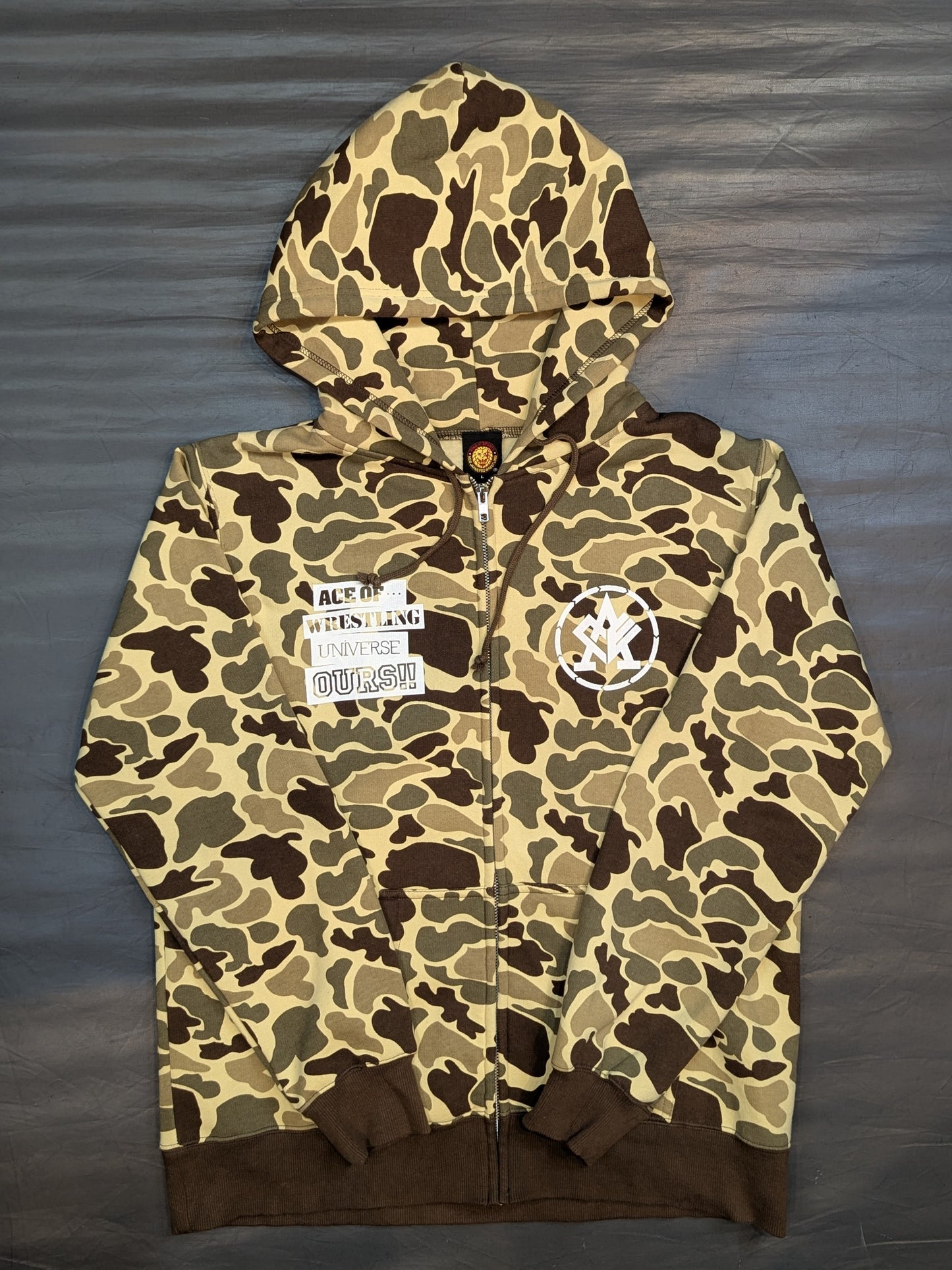 Hiroshi Tanahashi  "ACE OF" Pullover Hoodie  (camouflage pattern)