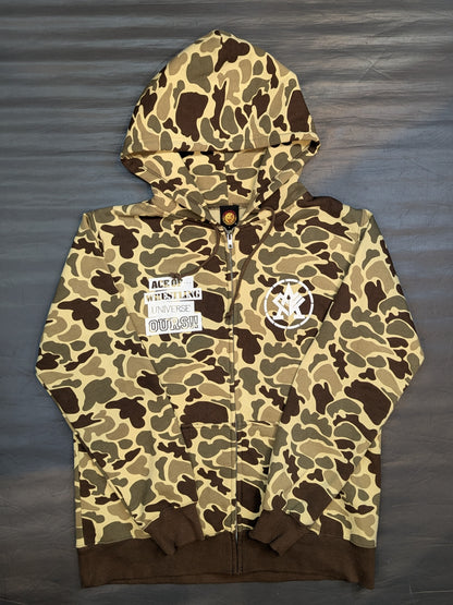 Hiroshi Tanahashi  "ACE OF" Pullover Hoodie  (camouflage pattern)