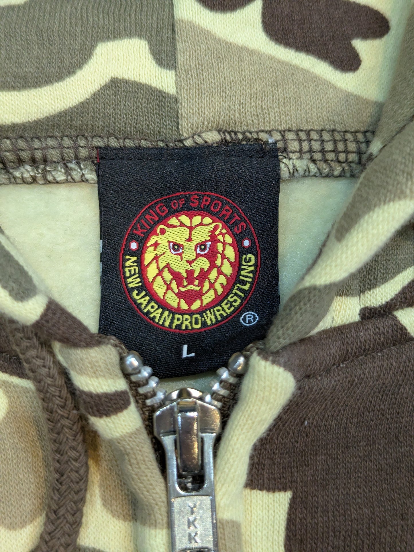 Hiroshi Tanahashi  "ACE OF" Pullover Hoodie  (camouflage pattern)
