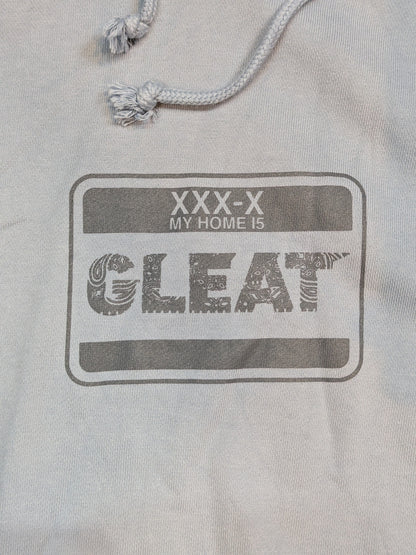 T-Hawk "GLEAT ×X-LAB3" Big Size Pullover hoodie  (Light Blue)