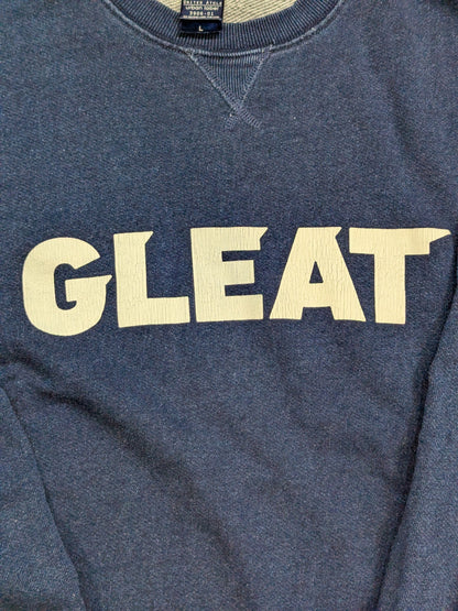 GLEAT ヴィンテージ風LOGデニムスウェット