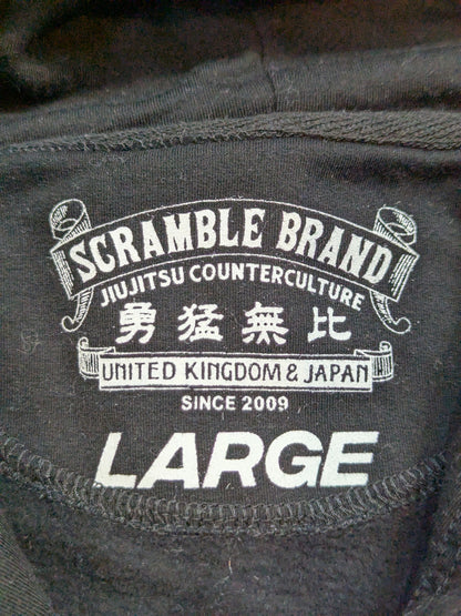Kazushi Sakuraba ×SCRAMBLE 'World Tour' Collaboration Pullover hoodie  (Black)