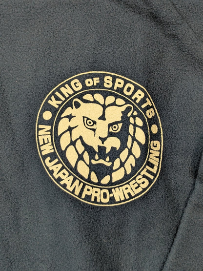 New Japan Pro Wrestling ×UNDER ARMOUR Lion Mark  Rush Fleece Zip Hoodie (Blue-Green)