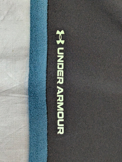 New Japan Pro Wrestling × UNDER ARMOUR Lion Mark  Lash Fleece Pants (Blue-Green× Black)