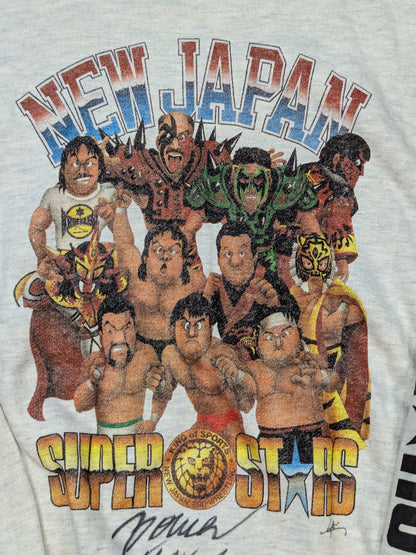 【パワー・ウォリアー 直筆サイン入り】NEW JAPAN SUPER STARS 坂井永年氏イラストトレーナー