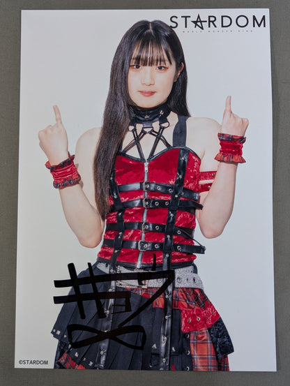 古沢稀杏 直筆サイン入り スターダムポートレート(A-7)