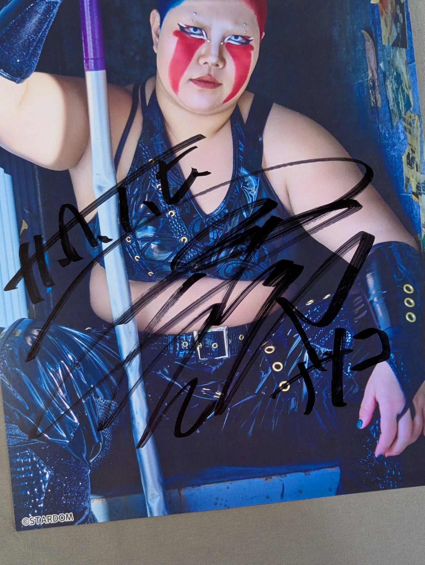 刀羅ナツコ 直筆サイン入り スターダムポートレート(B-8)