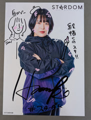 ☆デビュー前ver☆ HANAKO 直筆サイン入り スターダムポートレート