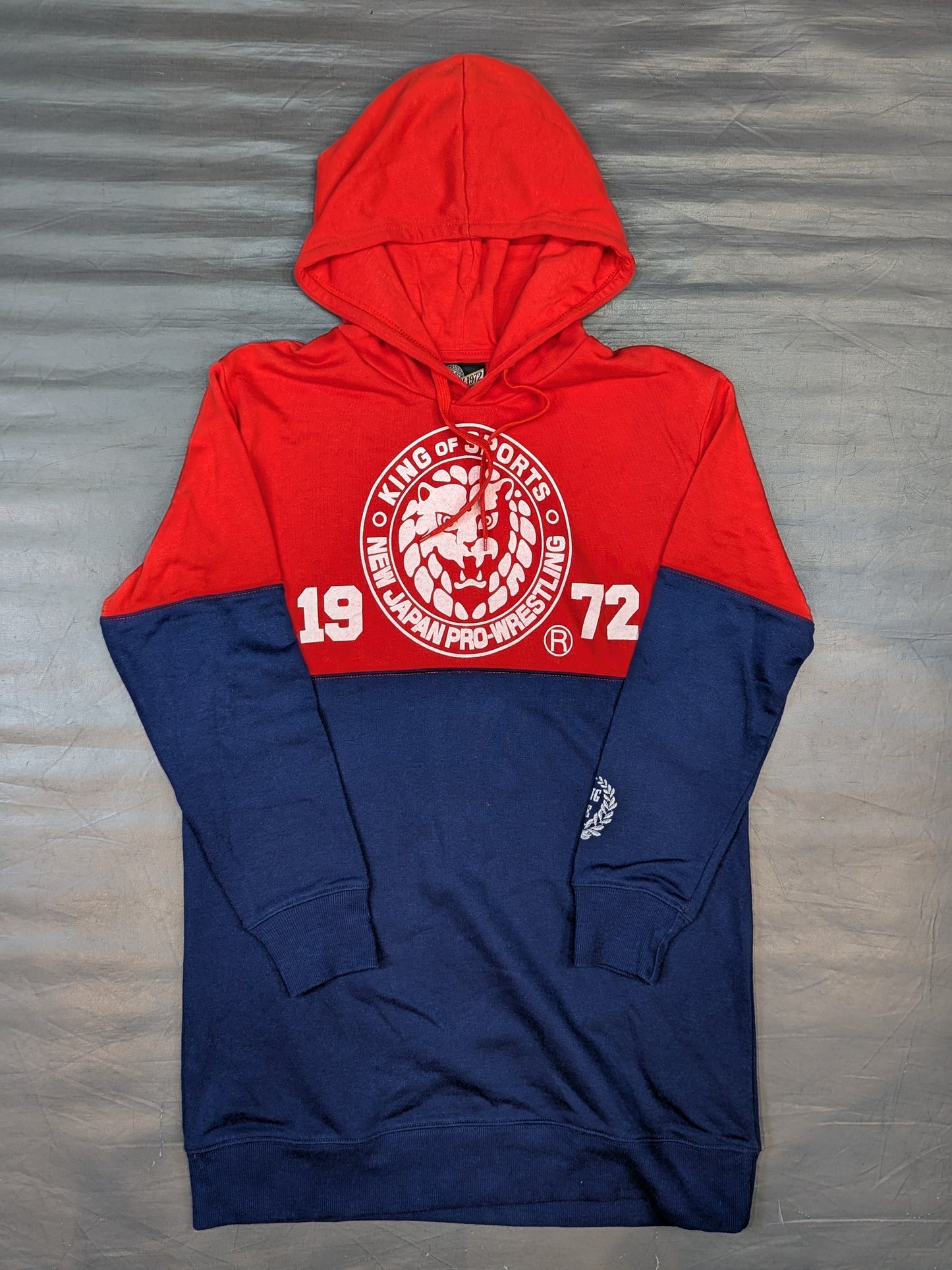 New Japan Pro Wrestling × Shimamura Pullover hoodie  (Red × Navy)