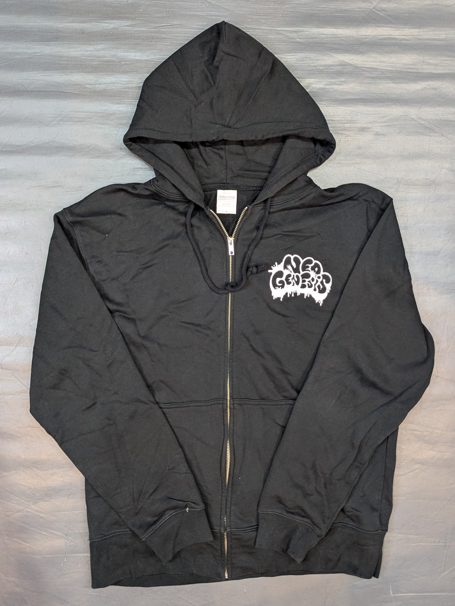 NEO GENESIS Logo Zip hoodie  (Black)