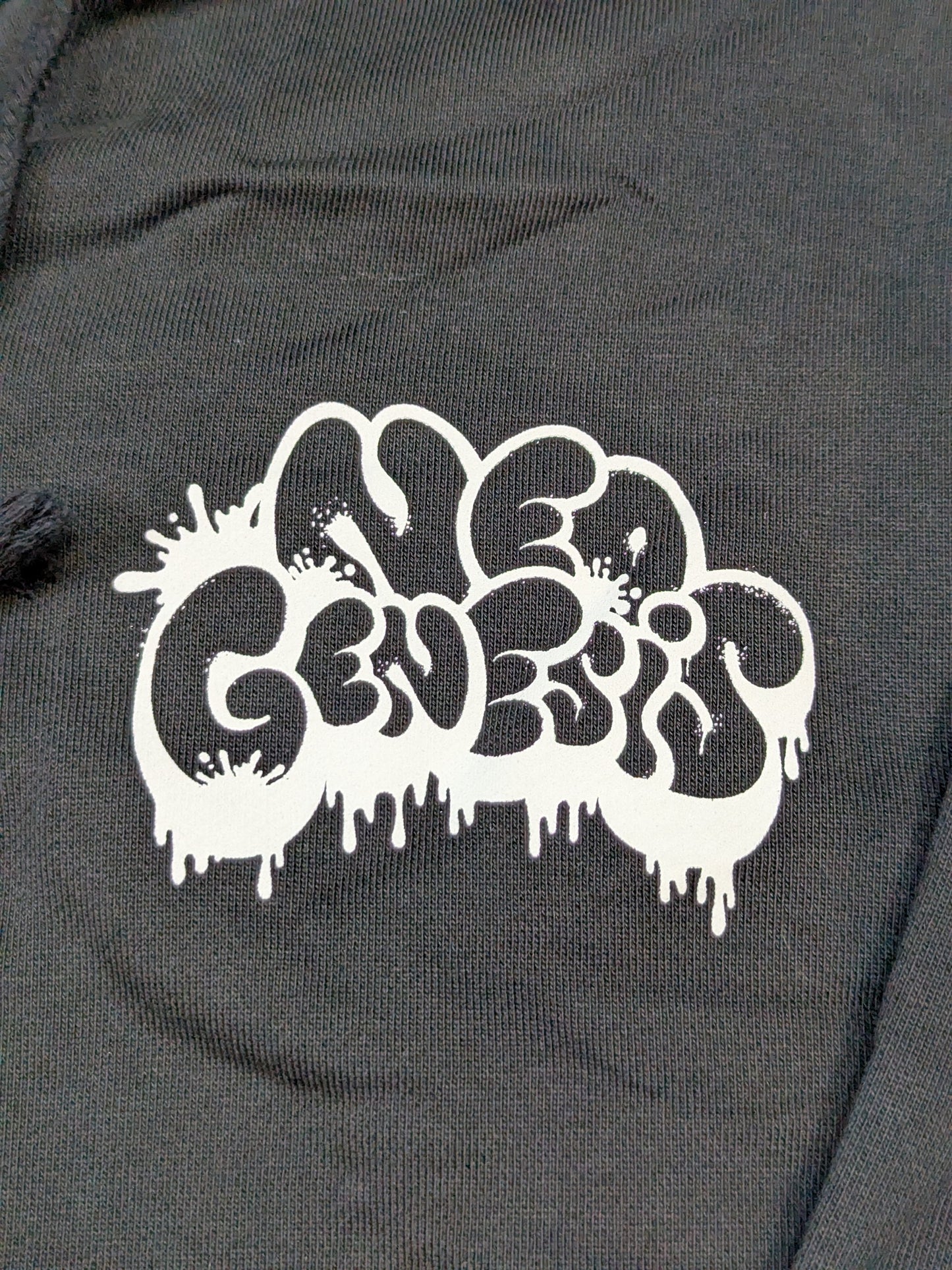 NEO GENESIS Logo Zip hoodie  (Black)