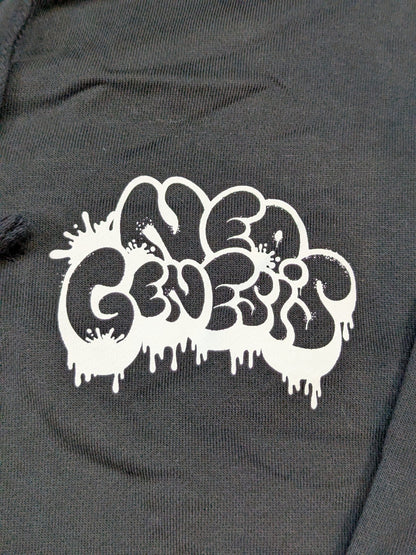 NEO GENESIS Logo Zip hoodie  (Black)