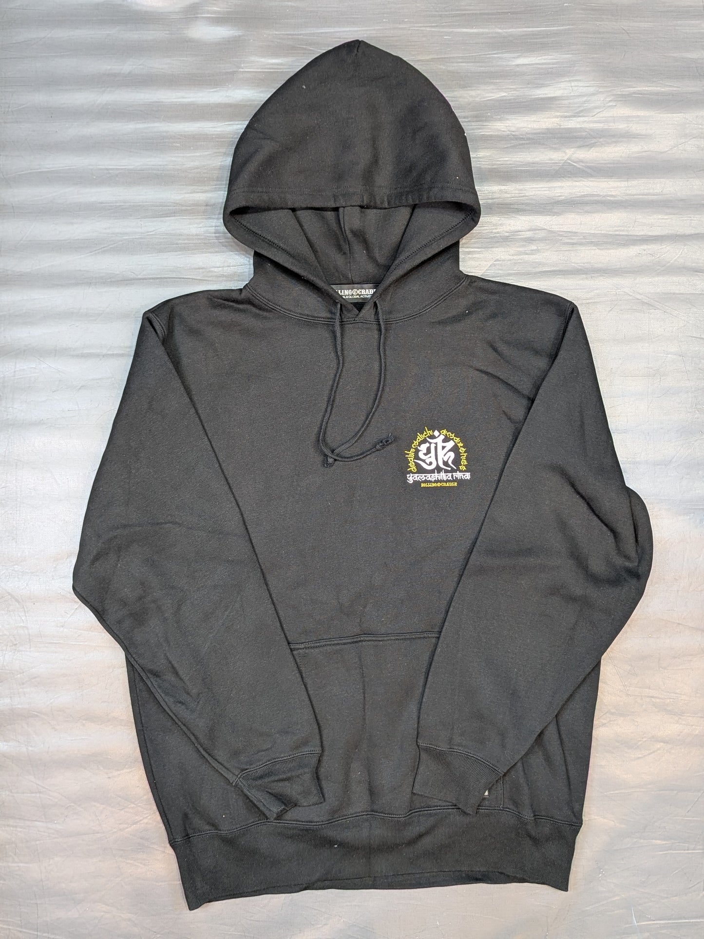 Rina Yamashita ×ROLLING CRADLE "Curly" Collaboration Pullover hoodie  (Black)