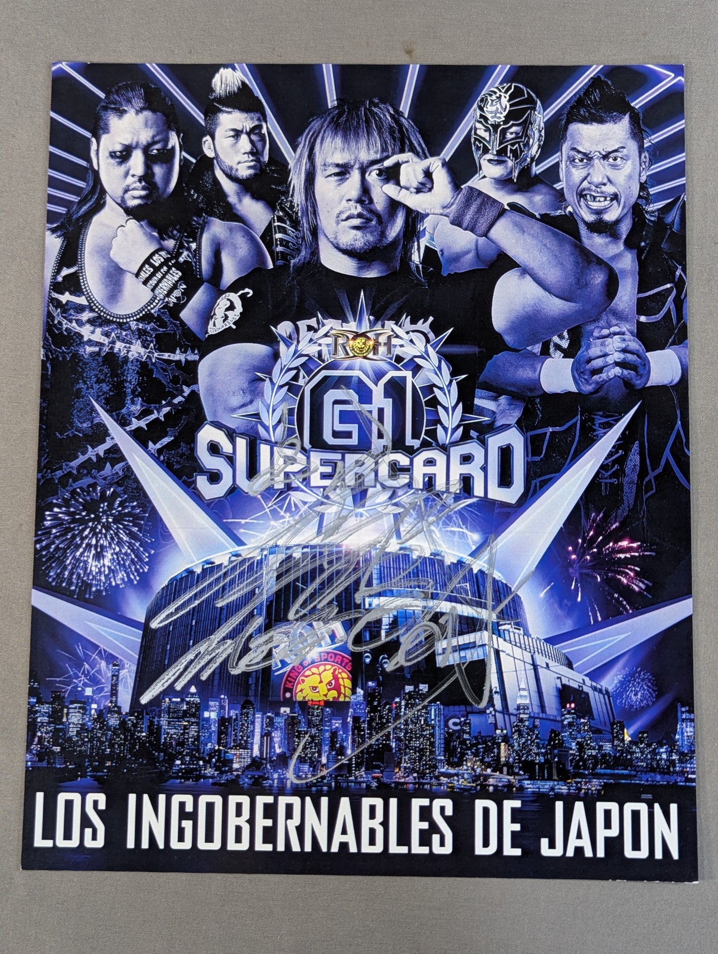 ★G1 SUPERCARD★ ROH×NJPW BUSHI hand signed autograph  Pro-Photo 