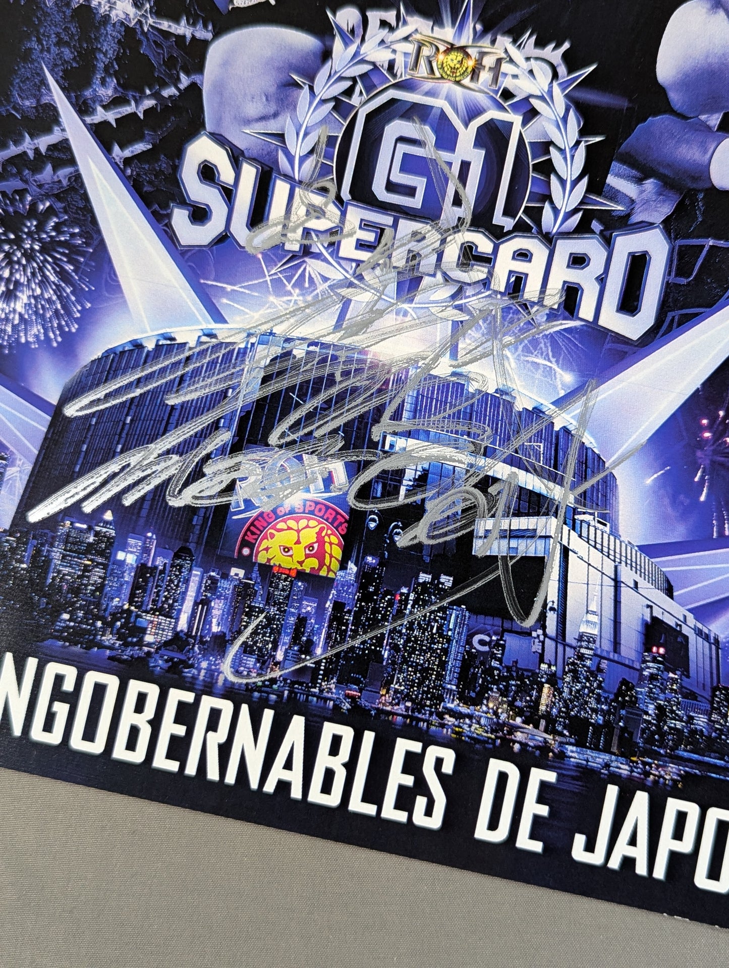 ★G1 SUPERCARD★ ROH×NJPW BUSHI hand signed autograph  Pro-Photo 