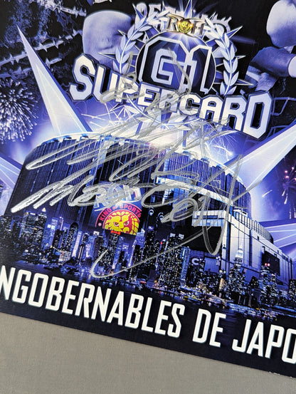 ★G1 SUPERCARD★ ROH×NJPW BUSHI hand signed autograph  Pro-Photo 