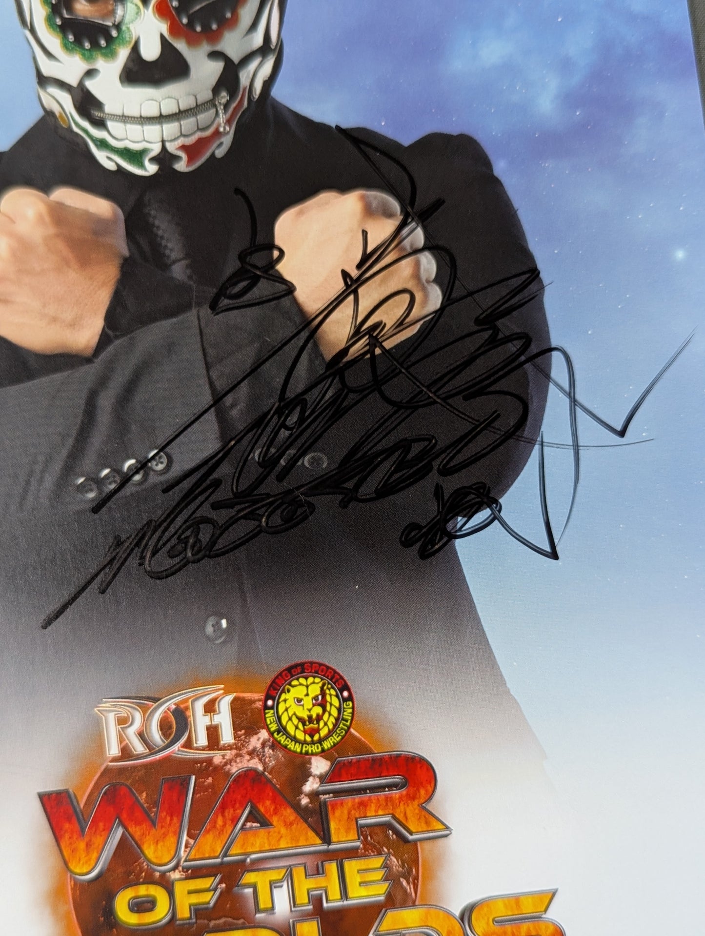 ★ROH×NJPW★ WAR OF THE WORLD BUSHI 直筆サイン入り ポートレート