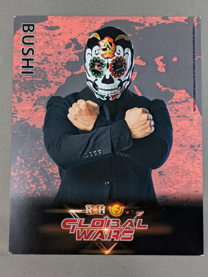★ROH×NJPW★ WAR OF THE WORLD BUSHI 直筆サイン入り ポートレート