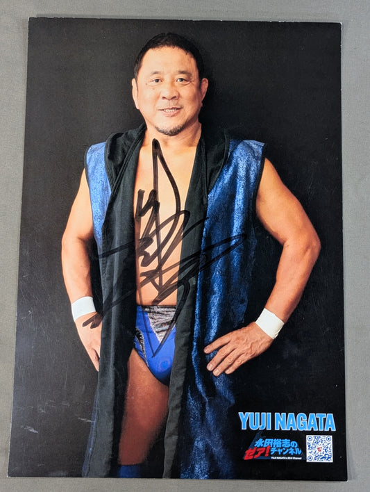 Yuji Nagata  hand signed autograph Pro-Photo (A-6)