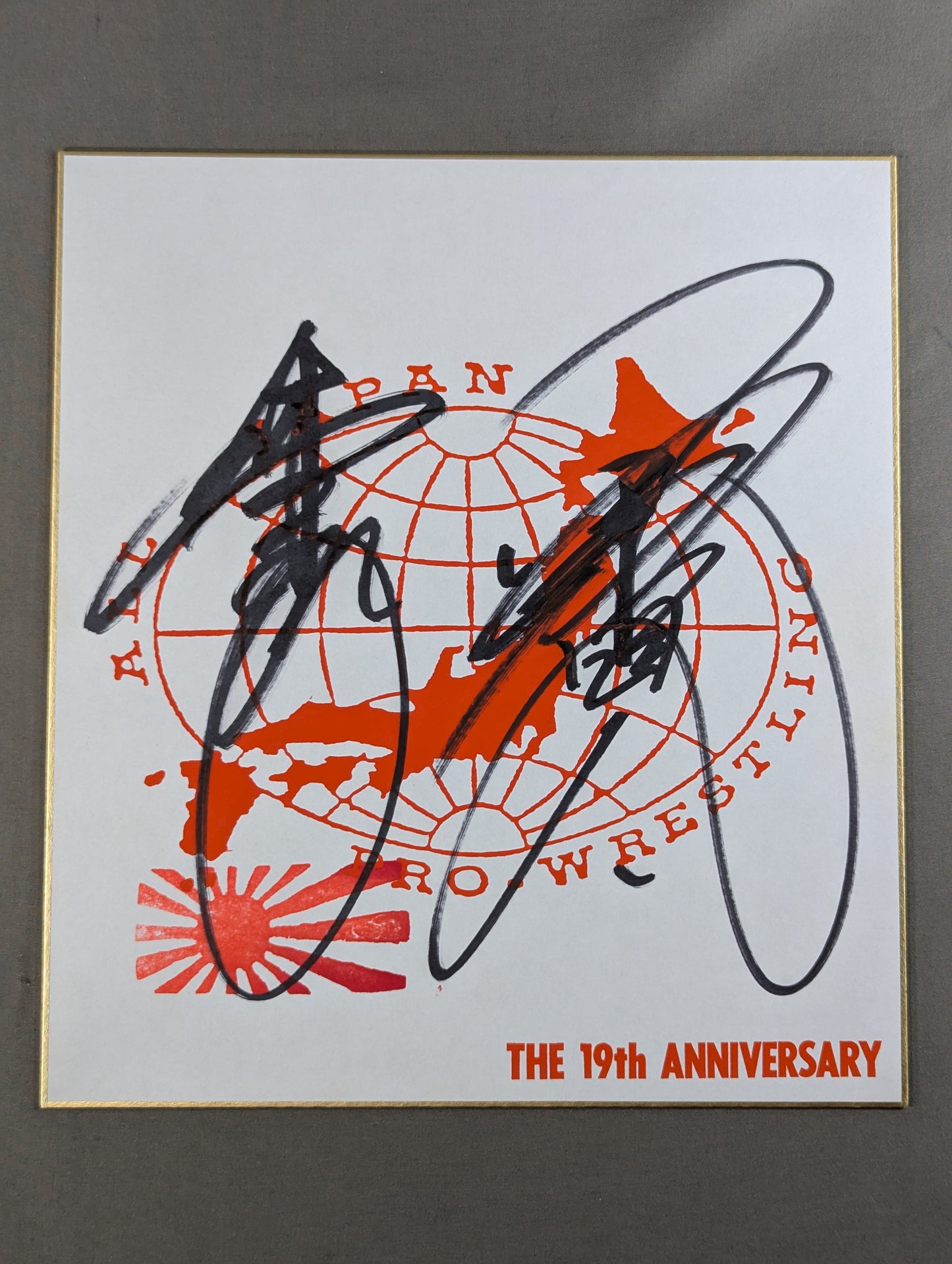 Tsuyoshi Kikuchi & kenta Kobashi  (All Japan Pro Wrestling exclusive Shikishi (Autograph board) ) )