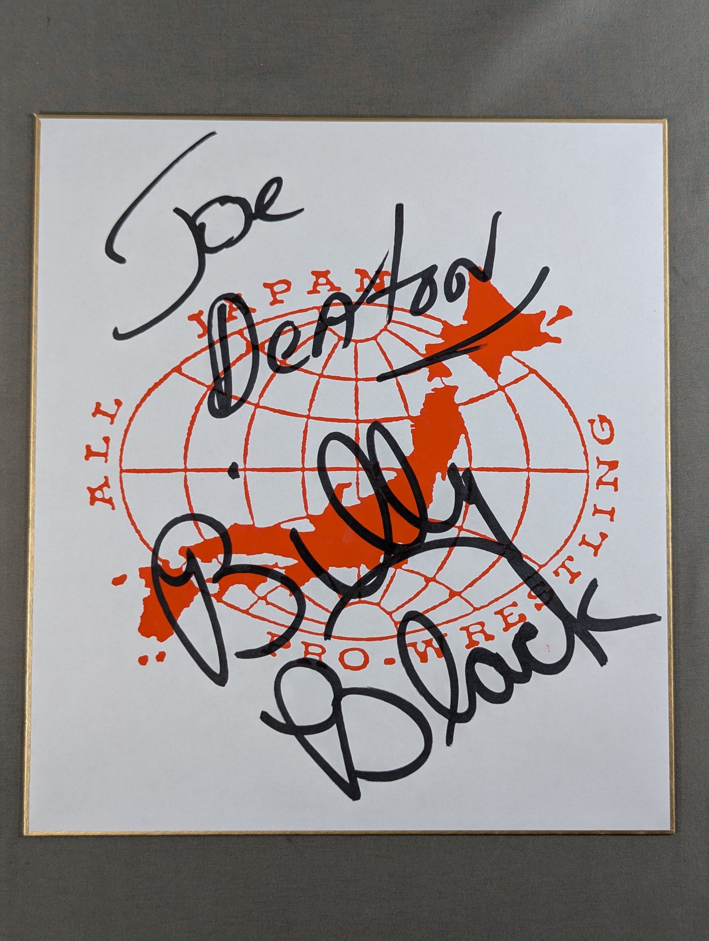 Joe Deaton & Billy Black (All Japan exclusive Shikishi (Autograph board) )