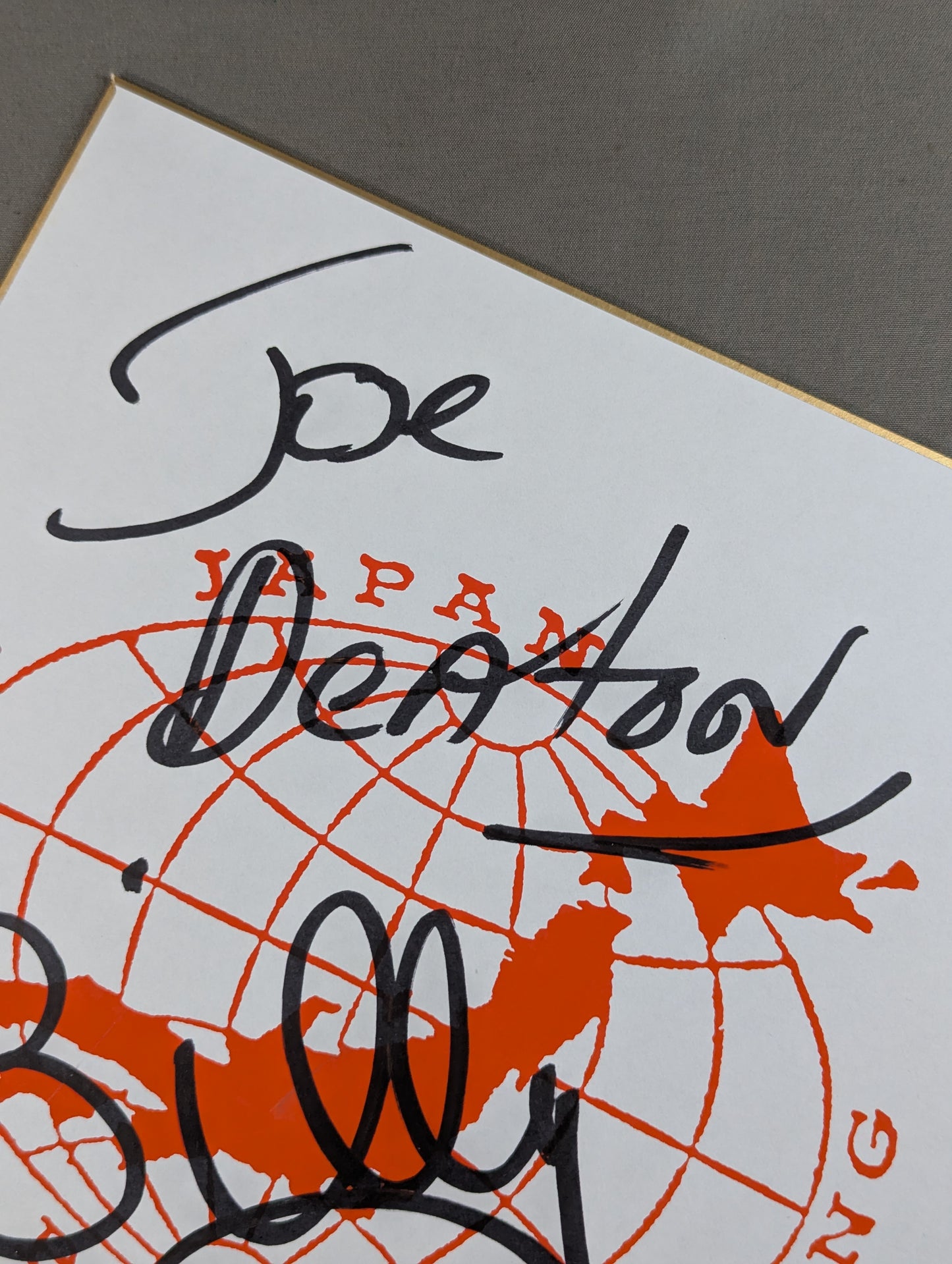 Joe Deaton & Billy Black (All Japan exclusive Shikishi (Autograph board) )