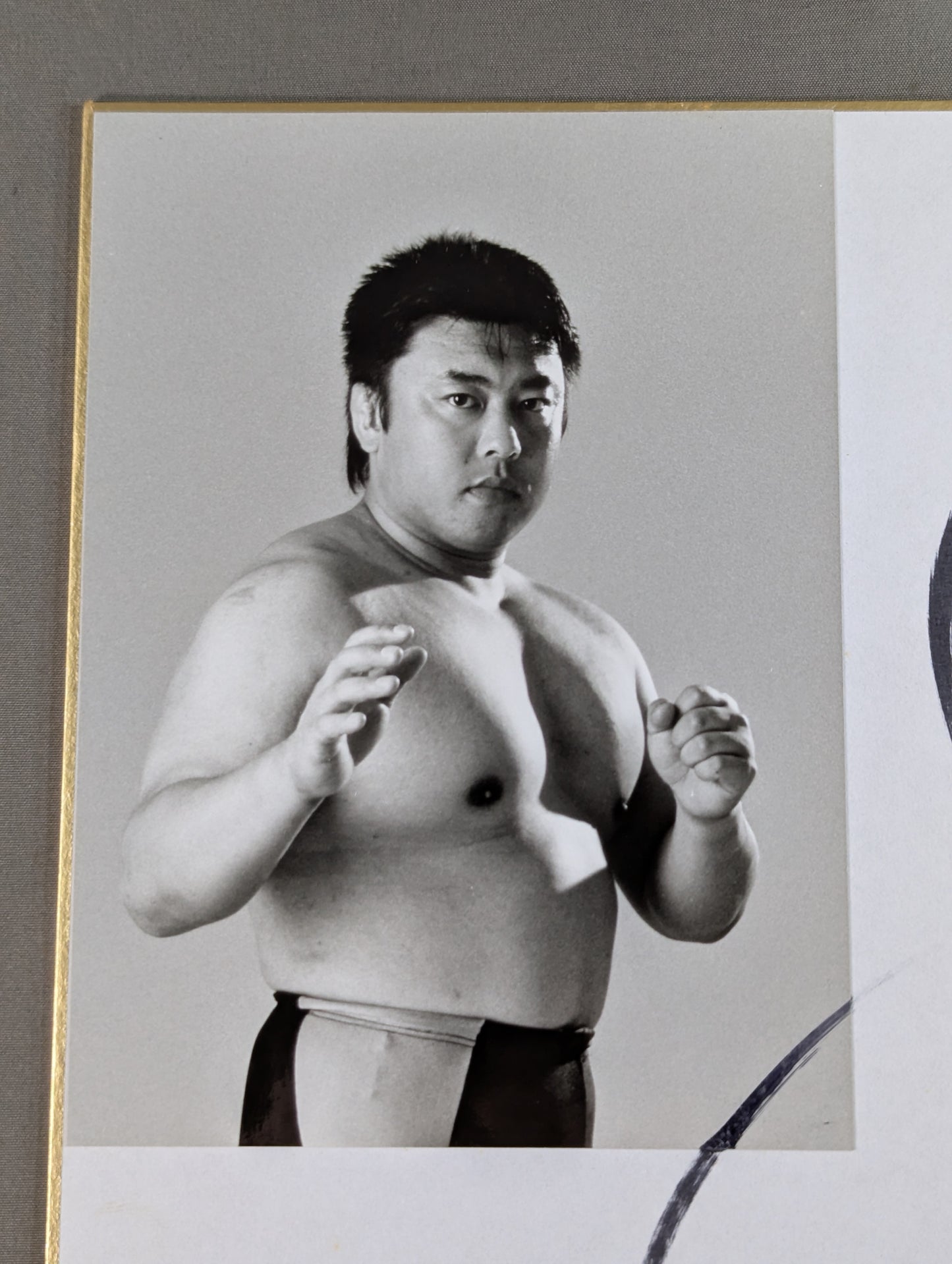 川田利明(白黒ブロマイド貼付)