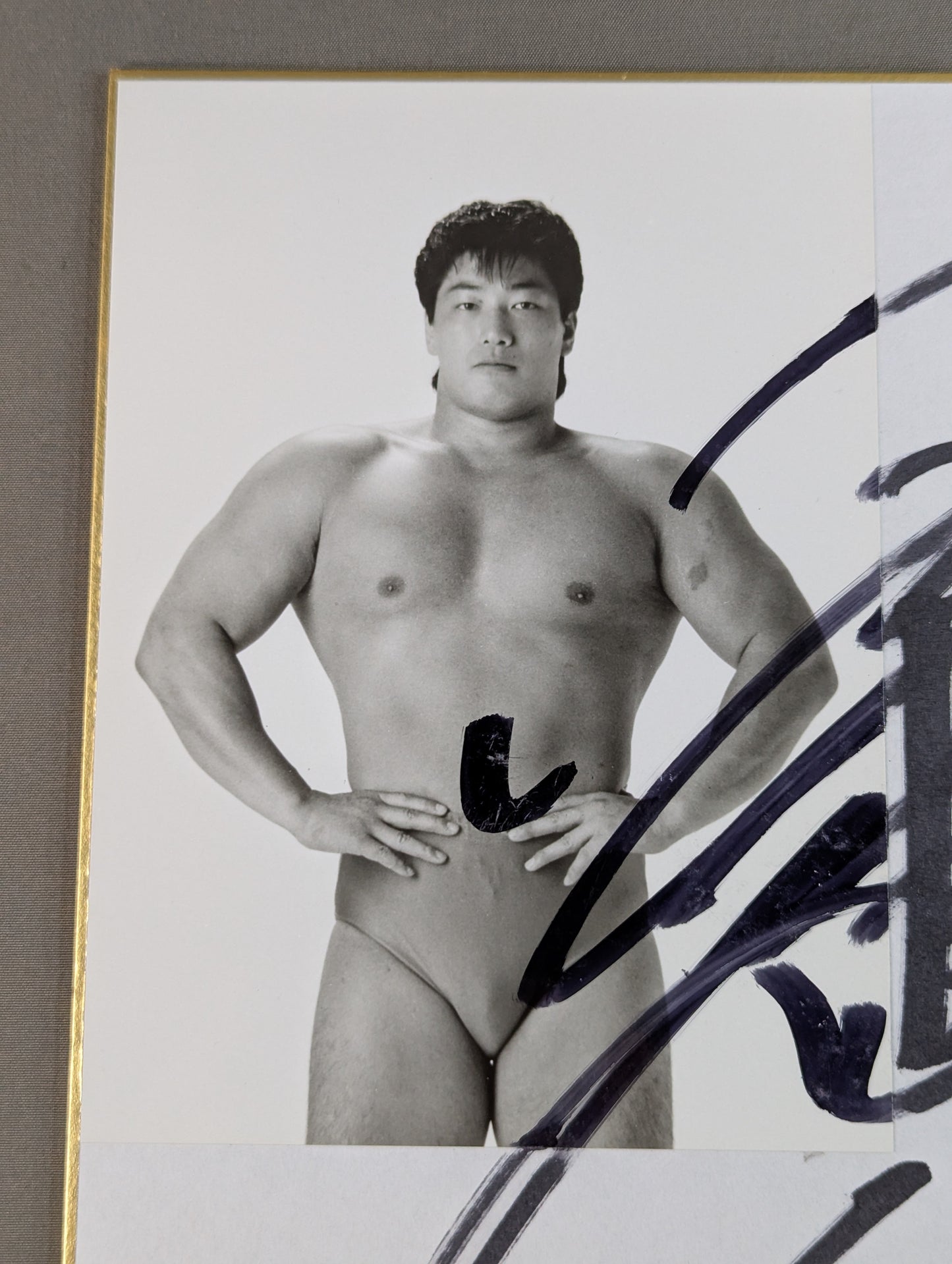 小橋建太(白黒ブロマイド貼付)