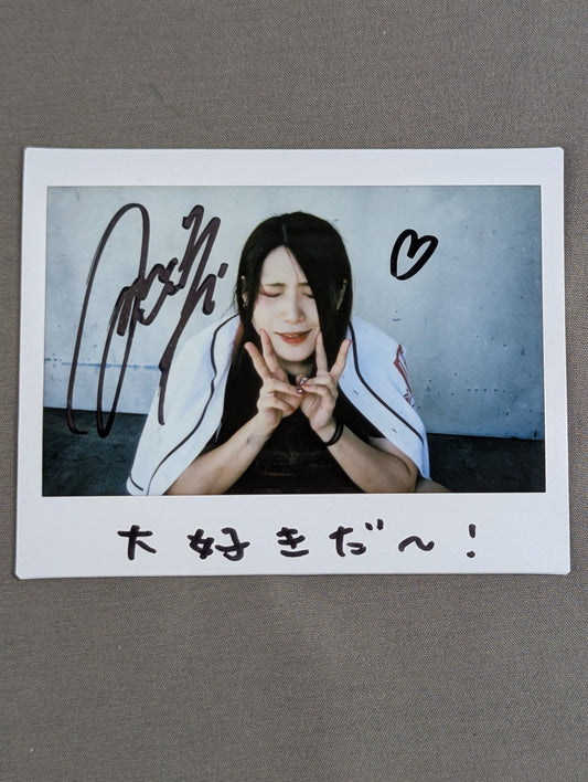 林下詩美 直筆サイン入り チェキ(F-1)