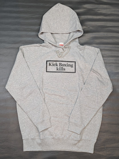 Kick Boxing kills pullover hoodie  (gray)