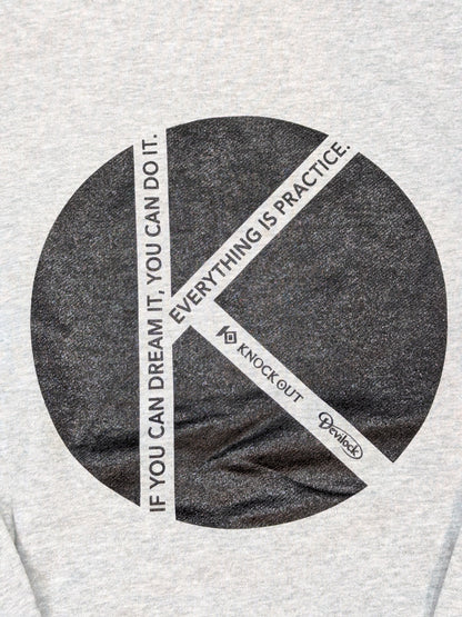 Kick Boxing kills pullover hoodie  (gray)