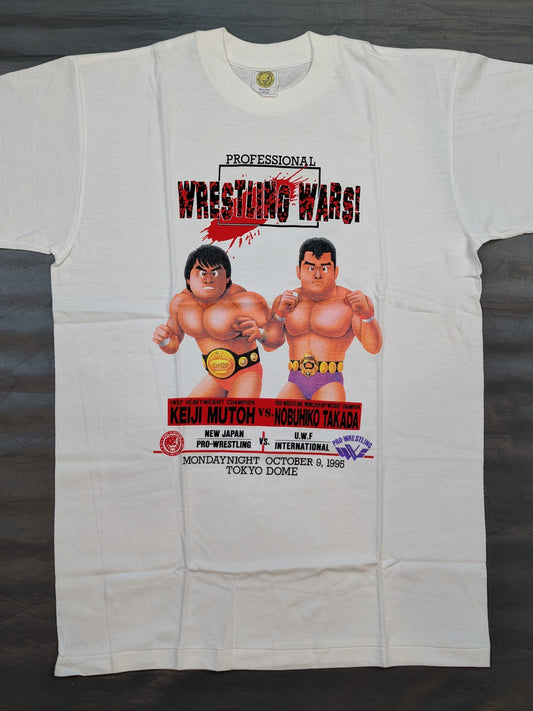 ★WRESTLING WARS!★ 武藤敬司vs高田延彦 坂井永年氏イラストTシャツ
