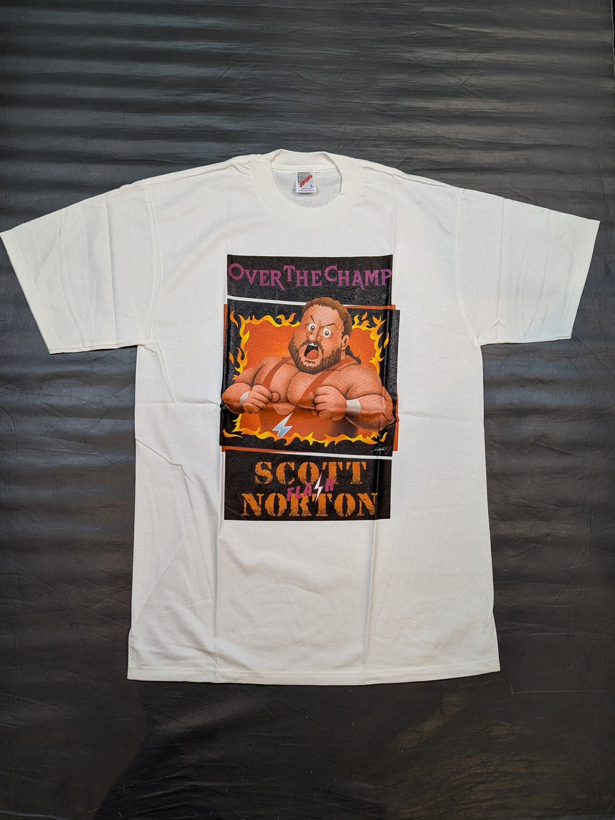Scott Norton "OVER THE CHAMPION" Nagatoshi Sakai Illustration T-shirt
