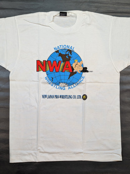 WCW partnership "NWA" logo T-shirt
