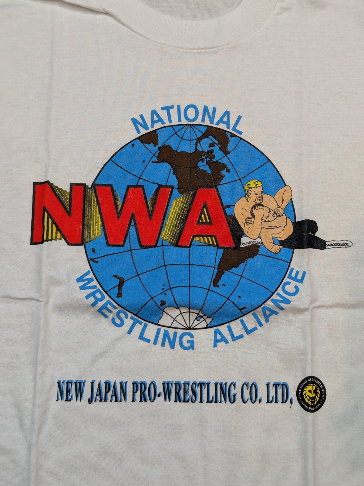 WCW partnership "NWA" logo T-shirt