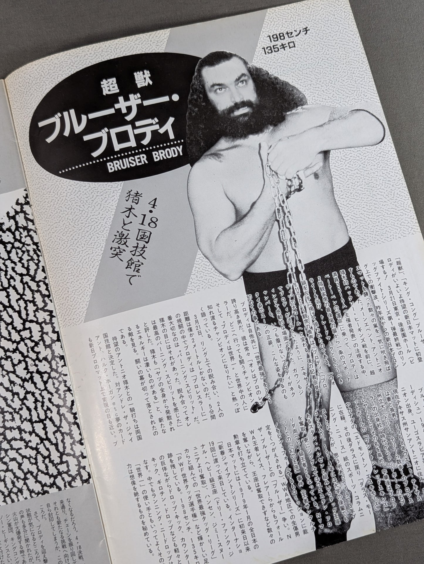 ★ Fate Match ★ Inoki vs Bruiser Brody Fighting spirit special special extra issue